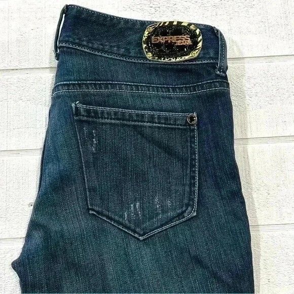 Express Womens Stella Barely Boot Jeans Size 4 - Picture 2 of 9